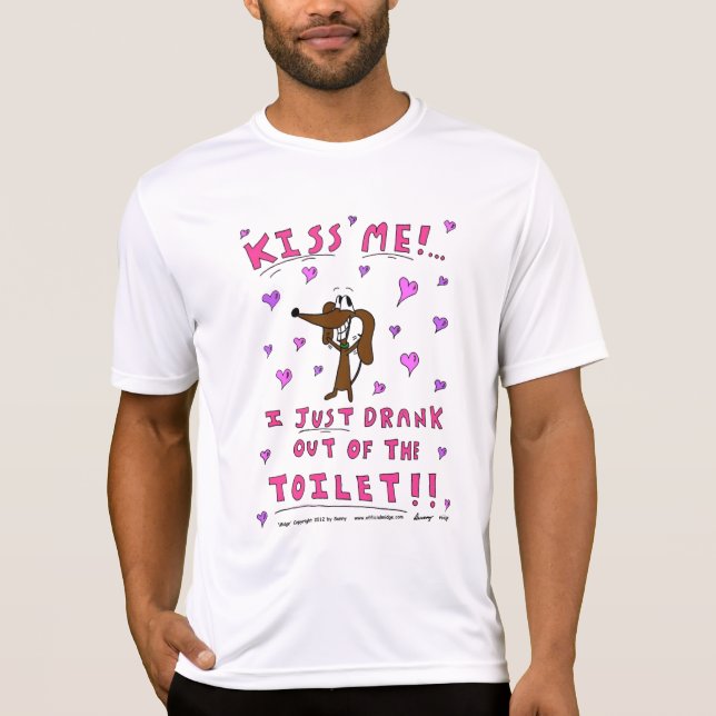 Midge "KISS ME" Manar Performance T-Shirt (Framsida)