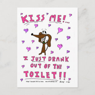 Midge 'KISS ME' vykort