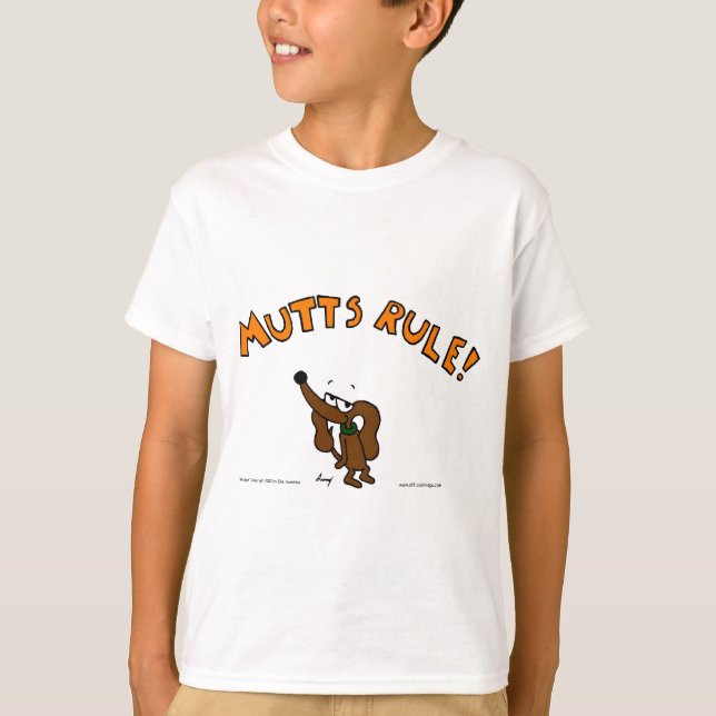 Midge MUTTS RULE Kids Basic T-Shirt (Framsida)
