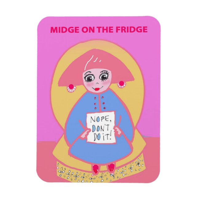 Midge på Fridge Magnet (Vertikal)