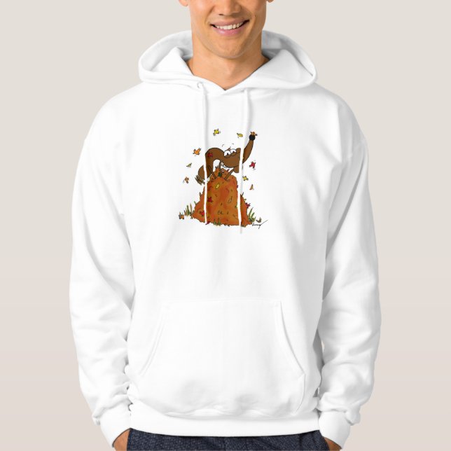 Midge Pile of Löv Hoodies Sweatshirt Med Luva (Framsida)