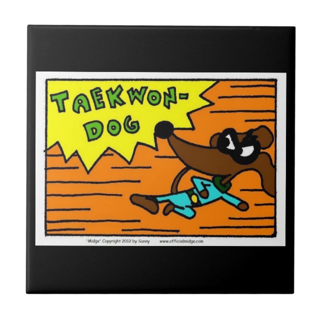 Midge TAEKWON-HUND Tile Kakelplatta (Framsidan)