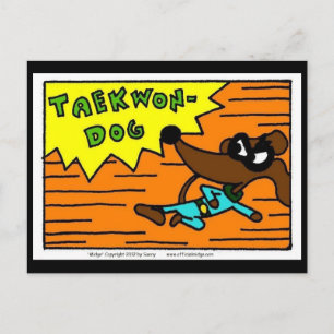 Midge TAEKWON-HUND-vykort Vykort