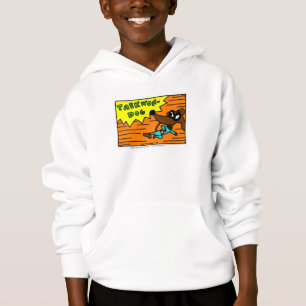 Midgen "TAEKWON-DOG" lurar den Hooded tröjan Tee Shirt