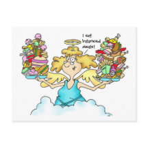 Midge'sen bantar balanserad måltider för vykort #8