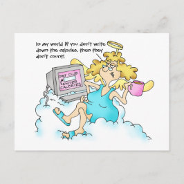 Midges's Diet Postcard #3 Food Journal Vykort