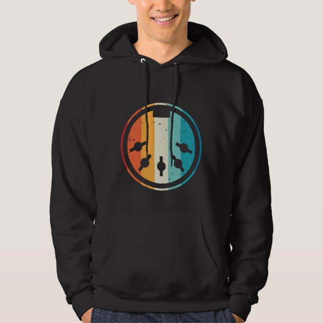 MIDI-kabel Synthesizer elektronisk musik Hoodie (Framsida)