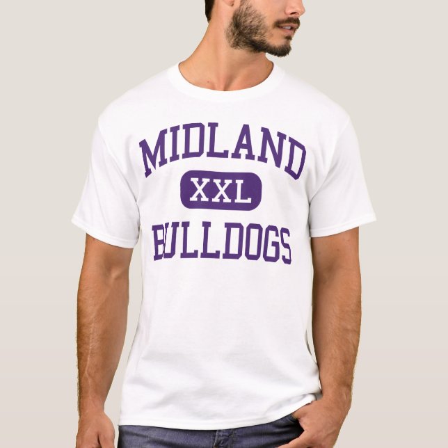 Midland - bulldoggar - högstadium - Midland Texas T-shirt (Framsida)
