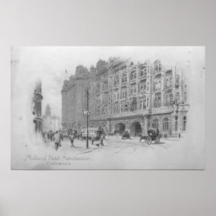 Midland Hotel, Manchester, 1910 Poster