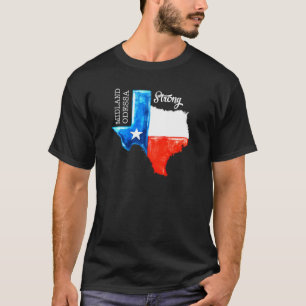 Midland Odessa Strong Texas Flagga 432 Manar Kvinn T Shirt