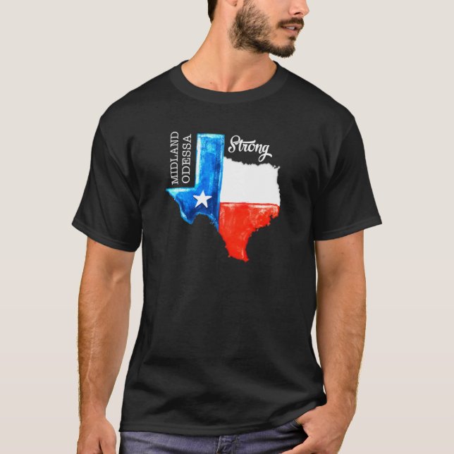Midland Odessa Strong Texas Flagga 432 Manar Kvinn T Shirt (Framsida)