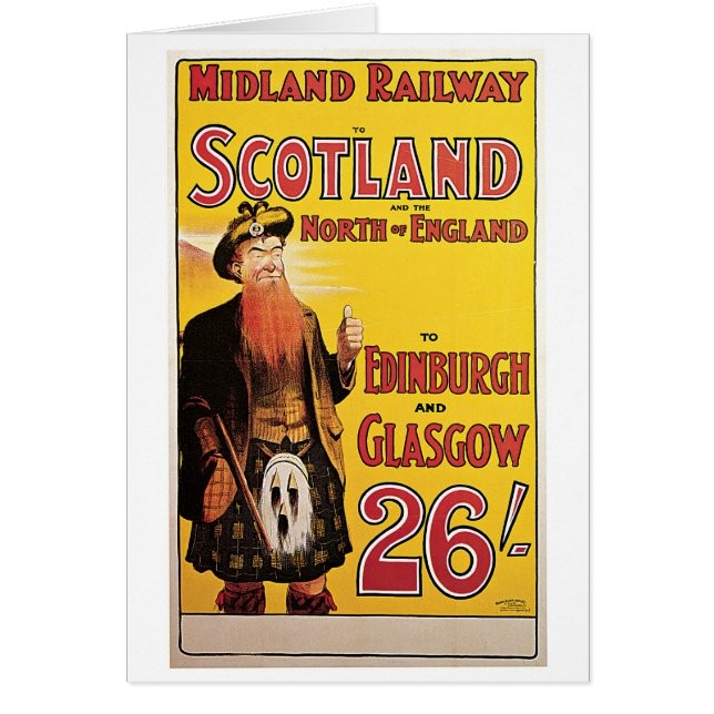Midland Railway to Scotland Hälsningskort (Framsidan)