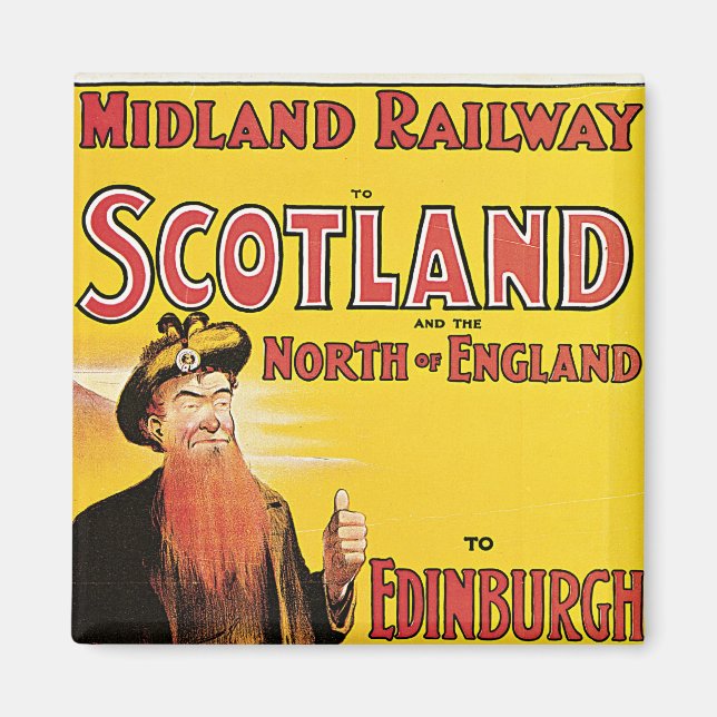 Midland Railway to Scotland Magnet (Framsidan)