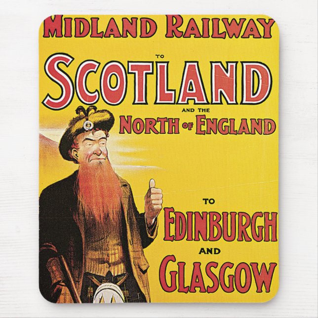Midland Railway to Scotland Musmatta (Framsidan)