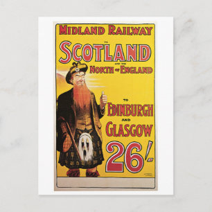 Midland Railway to Scotland Vykort