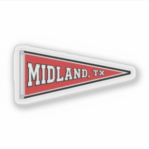 Midland vimpel, Texas Klistermärken