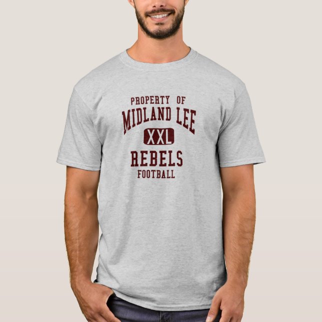MidlandLee rebellisk T-tröja Tee Shirt (Framsida)