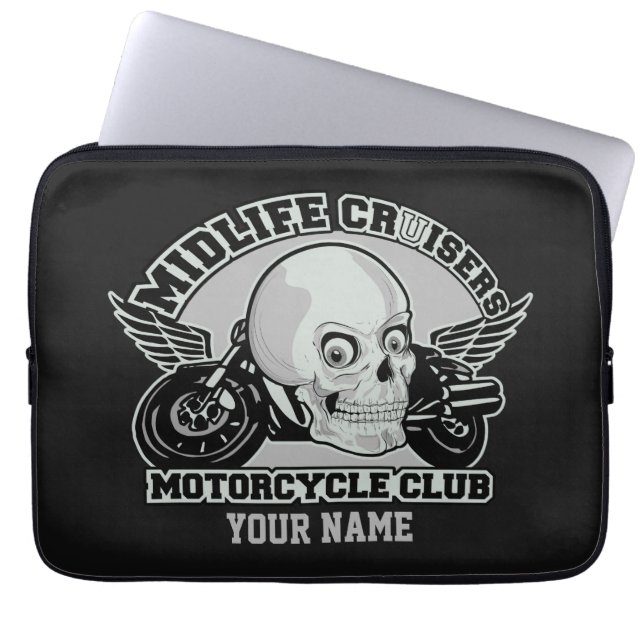 Midlife Cruisers MC anpassningsbar laptop sleeve (Framsidan)