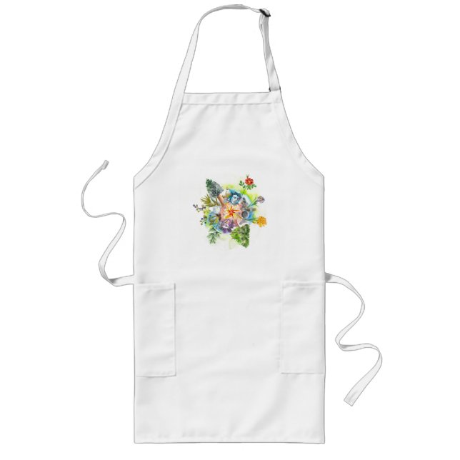 Midlife Medicine Mandala Apron Långt Förkläde (Framsidan)