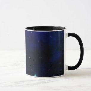 Midnatt blå himmel med stjärnor mugg