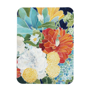 Midnatt Blommigt III Magnet
