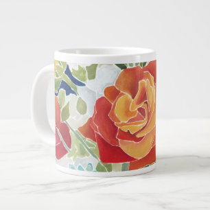 Midnatt Blommigt IV Jumbo Mugg
