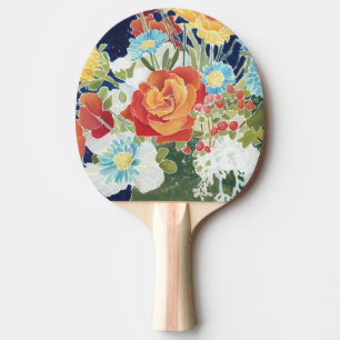 Midnatt Blommigt IV Pingisracket