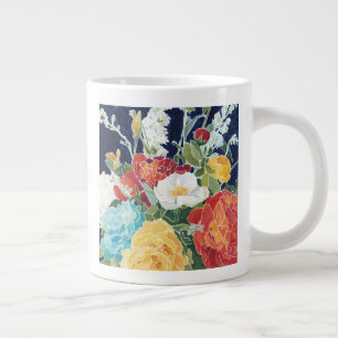 Midnatt Blommigtar I Jumbo Mugg