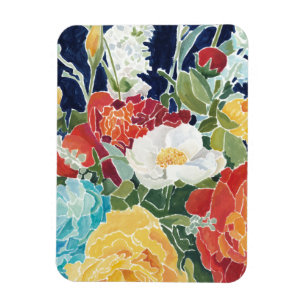 Midnatt Blommigtar I Magnet