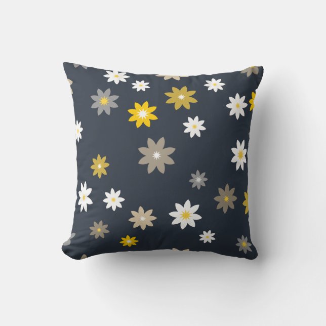 Midnatt Bloom 3 Kudde (Framsida)