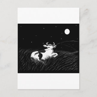 Midnatt Cow Vykort