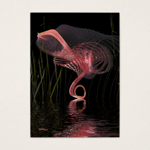 Midnatt dans av den rosa flamingoen - konstnär visitkort