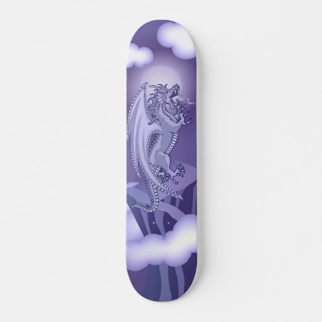Midnatt drake old school skateboard bräda 18 cm (Framsida)