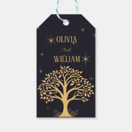 Midnatt Elegance: Mörk blått Bröllop Presentetikett