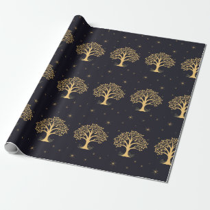 Midnatt Elegance: Mörk blått Bröllop Presentpapper