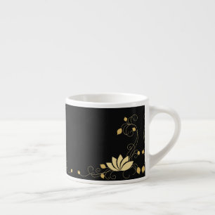 Midnatt Flower Espressomugg