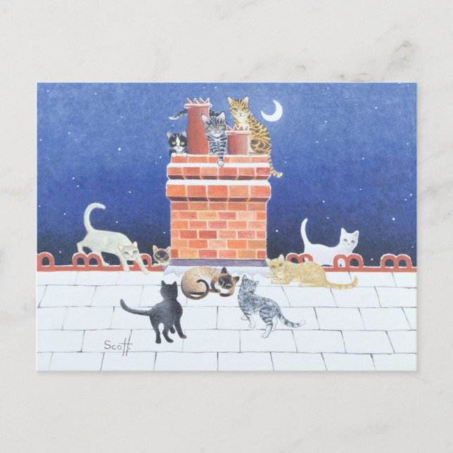 Midnatt Galenhet Vykort (Framsida)