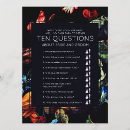 Midnatt Garden Ten-frågor Bröllop-spel