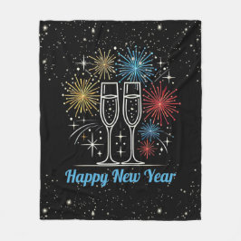 Midnatt Gnistra Firande Fleecefilt