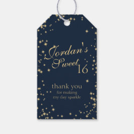 Midnatt Gnistra Sweet 16 Presentetikett