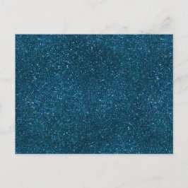 Midnatt Grön Glitter Vykort