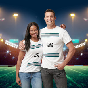 Midnatt Grönt Silver Sports Team Namn WH Unisex T Shirt