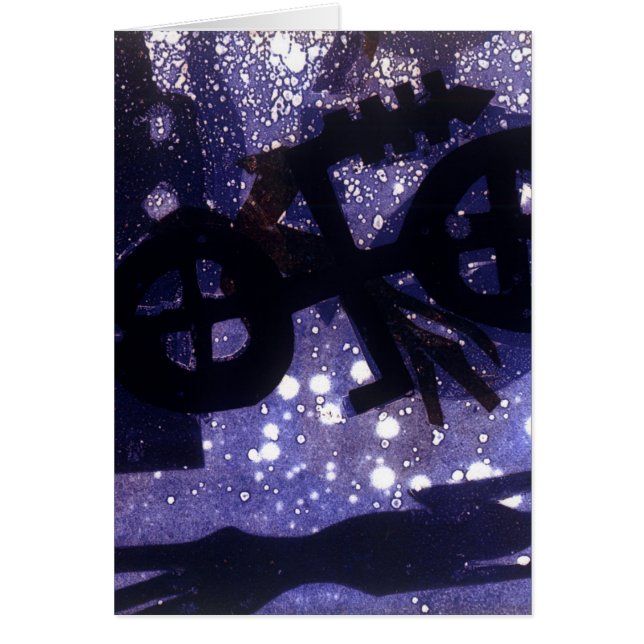 Midnatt Hälsningskort (Framsidan)