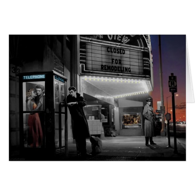 Midnatt Hälsningskort (Framsidan Horizontal)