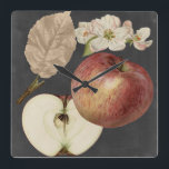 Midnatt Harvest II Fyrkantig Klocka<br><div class="desc">Blomster</div>