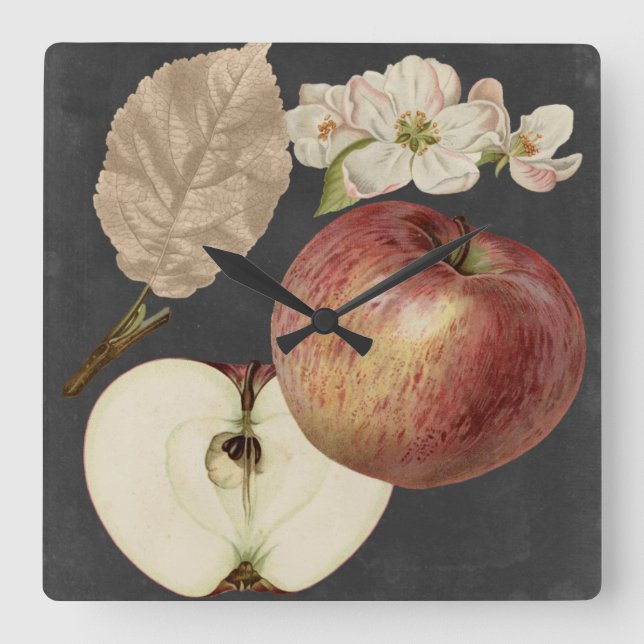 Midnatt Harvest II Fyrkantig Klocka (Framsida)