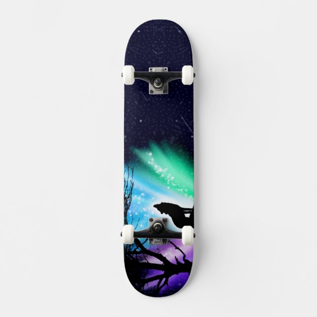 Midnatt Howl Mini Skateboard Bräda 18,5 Cm (Framsida)