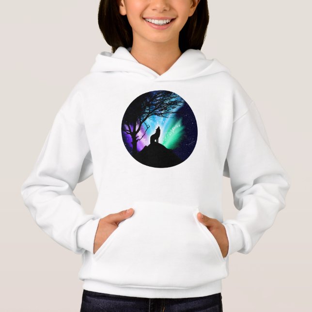 Midnatt Howl T Shirt (Framsida)