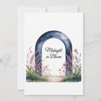 Midnatt i bloom - Elegant Blommigt Prom-inbjudan Inbjudningar