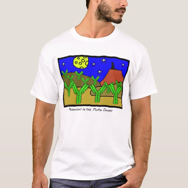Midnatt i den Moab öknen T-shirt (Framsida)